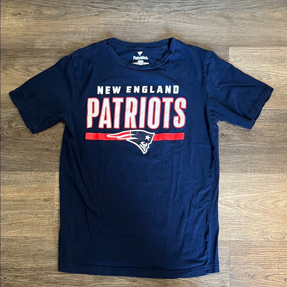 Fanatics Navy New England Patriots Short Sleeve Tee